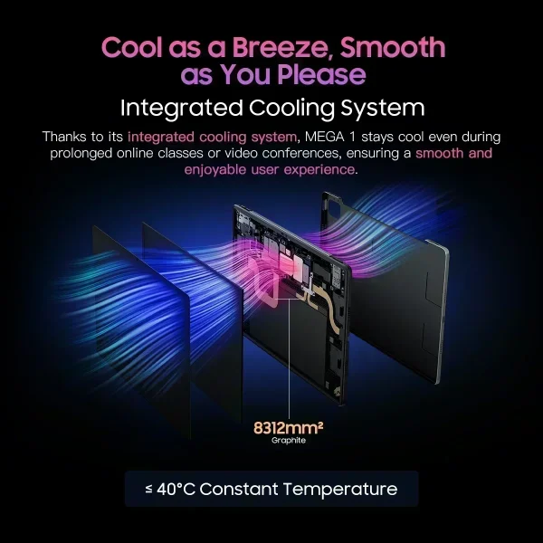 【World Premiere】Blackview MEGA 1 Tablet 11.5 inch 2.4K 120Hz Display 12GB 256GB 8800mAh 50MP+13MP Camera 33W Fast Charging - Image 6